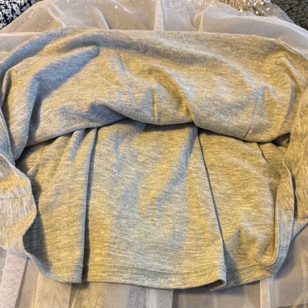 GAP Kids Girls Sequin Sparkle‎ Party Dress Gray Silver Size S (6-7) - Picture 7 of 7